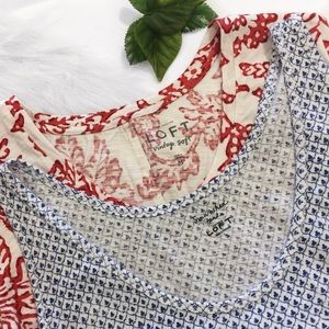 Ann Taylor Loft Nautical Shirt Lot x2